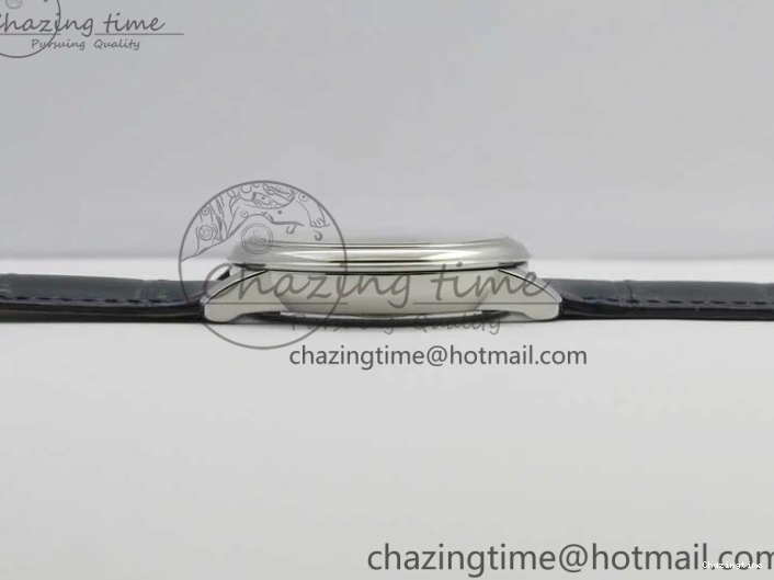 0327 Timeless De Ville Prestige Real PR SS ZF 1:1 Best Edition Gray Dial Blue Markers on Blue Leather Strap MIYOTA 7936